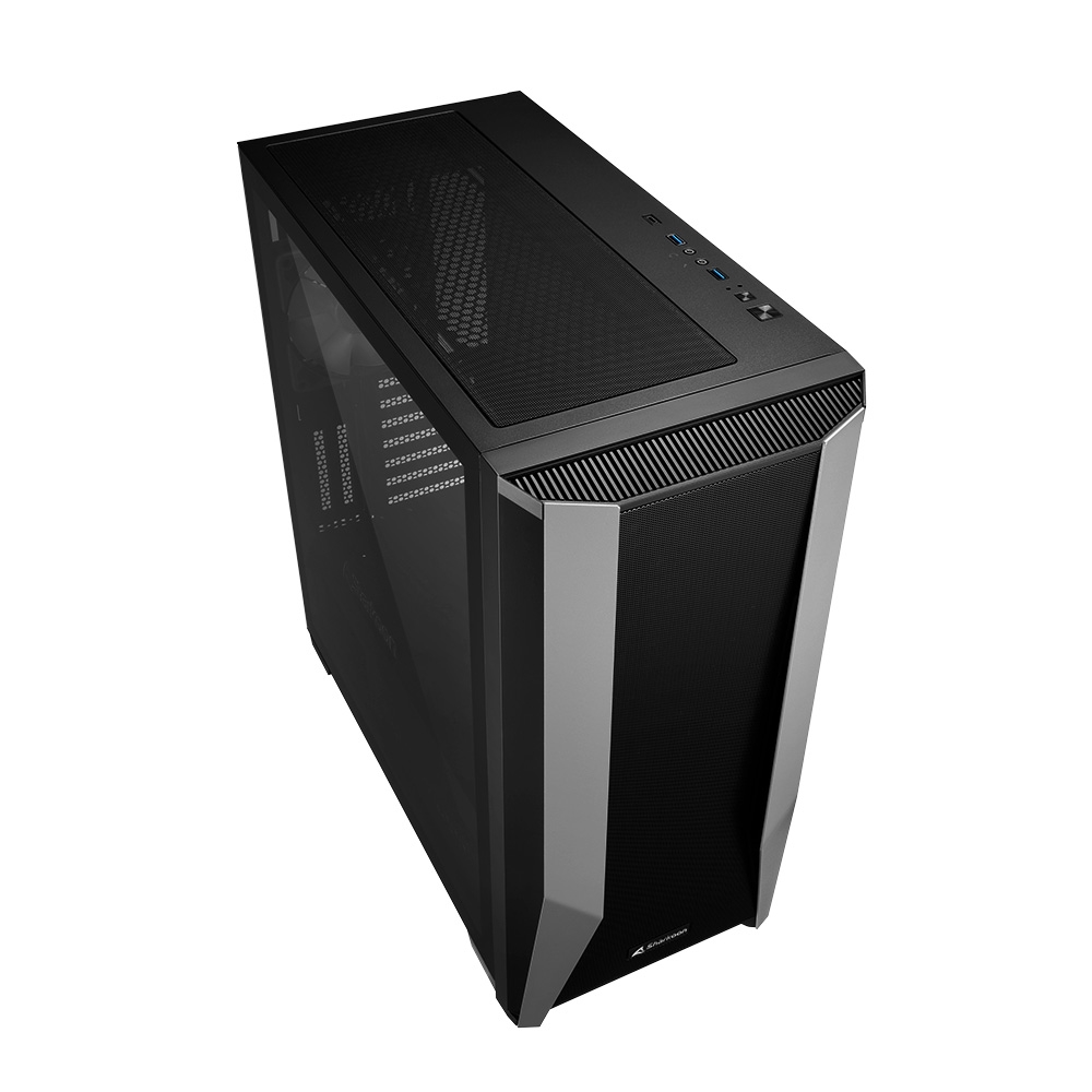 Carcasa Sharkoon TG7M RGB / no PSU / Side panel / 4x120mm A-RGB LED / ATX / Black photo 3