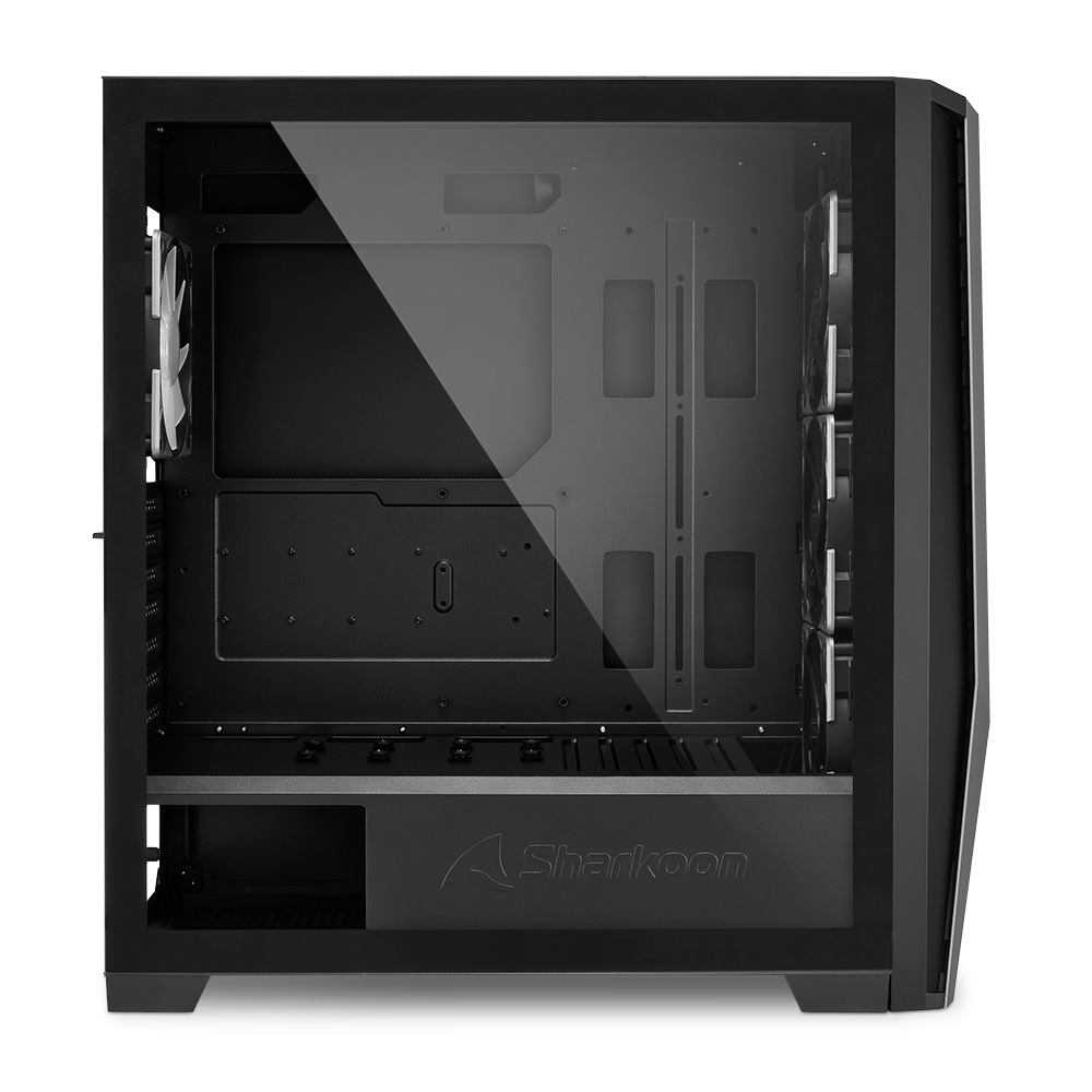 Carcasa Sharkoon TG7M RGB / no PSU / Side panel / 4x120mm A-RGB LED / ATX / Black photo 4