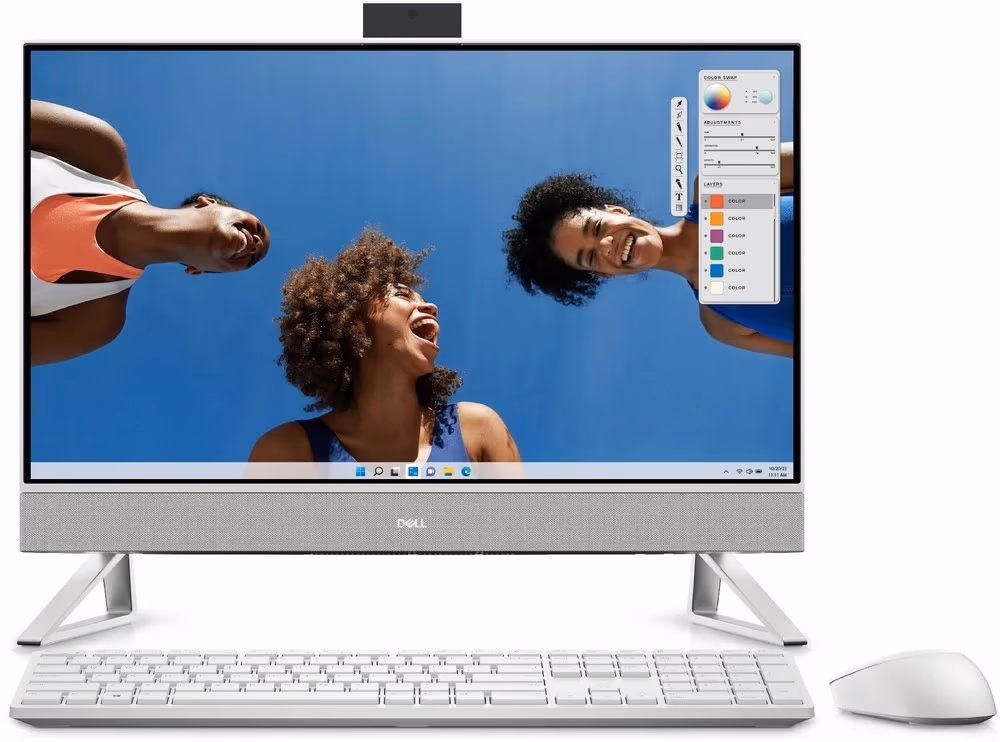 Моноблок 23,8” DELL lnspiron 5430/ Intel Core 7 150U/ 16GB / 1TB SSD/ Win10Home / Pearl White Cover 