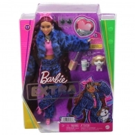 Mattel HHN09 Barbie seria Extra - Costum Albastru de Leopard