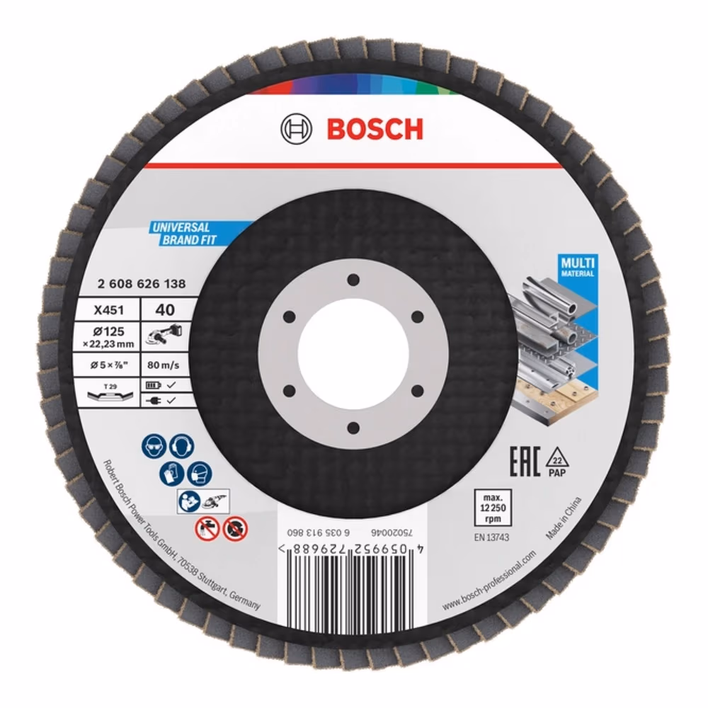 Шлифовальный диск лепестковый Bosch X451 125 mm / 40, 2608626138
