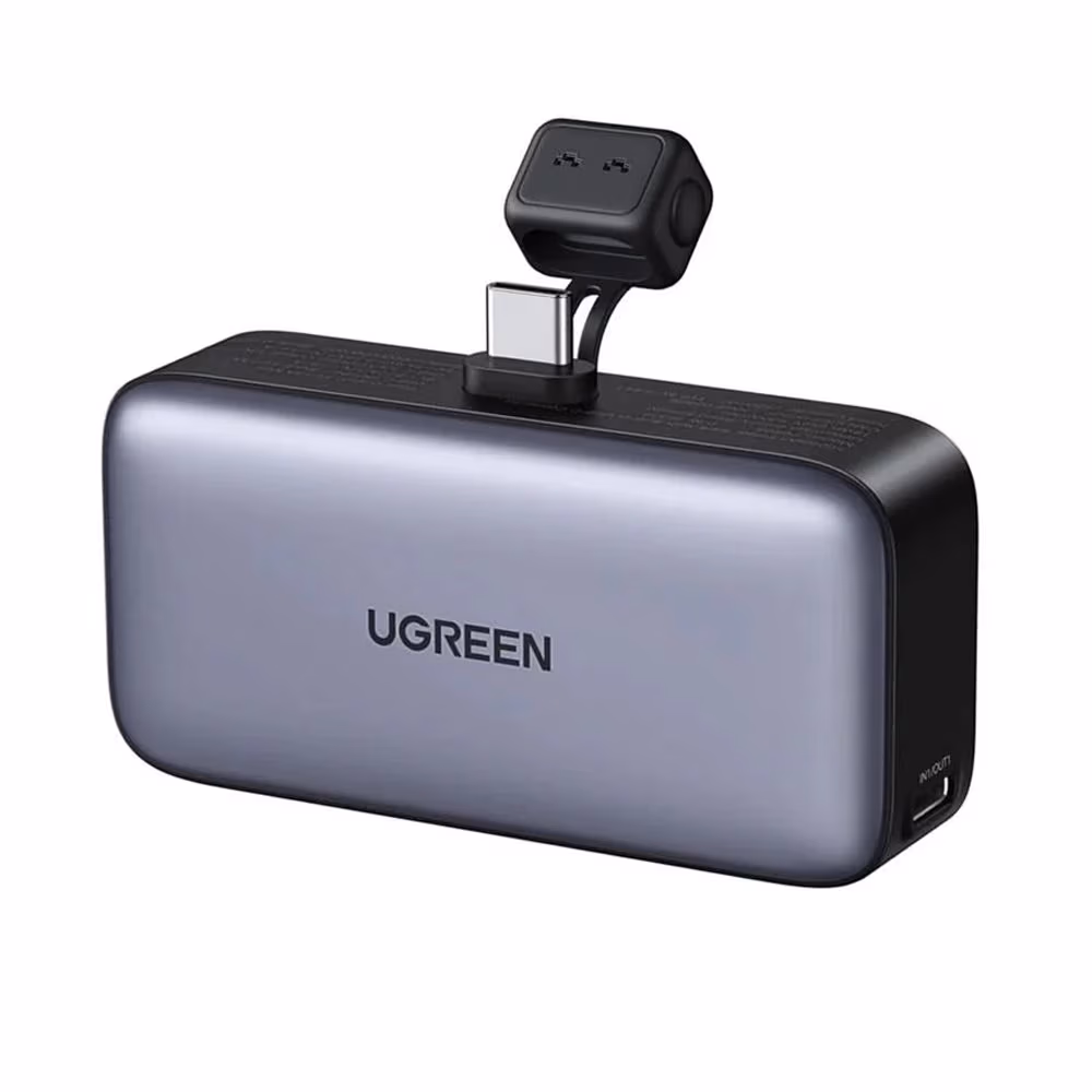 UGREEN Power Bank Nexode Mini with Foldable Stand 5000mAh, 22,5W, Grey 