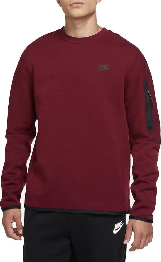 Мужская Толстовка Nike M NSW TCH FLC CRW XL Бордовый photo 2