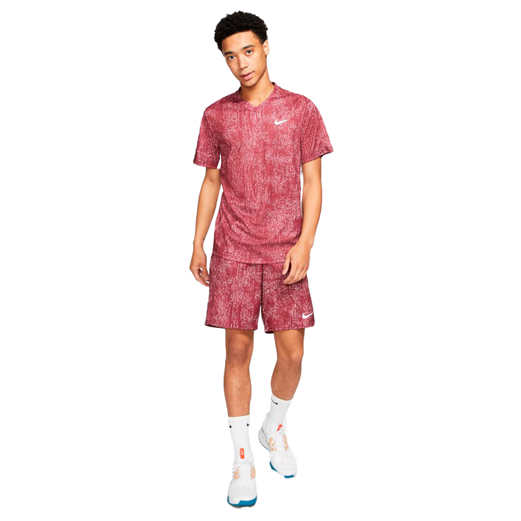 Tricou bărbătesc Nike M NKCT DRY VICTORY TOP PRINT L Bordo photo 5