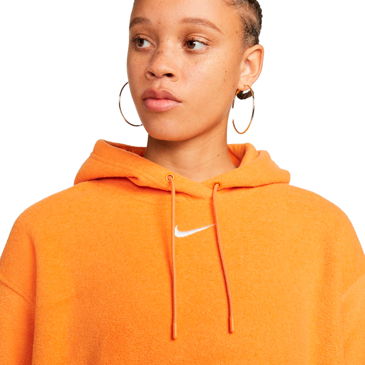 Hanorac Nike W NSW ESSNTL PLSH HOODIE L Portocaliu Femei photo 4