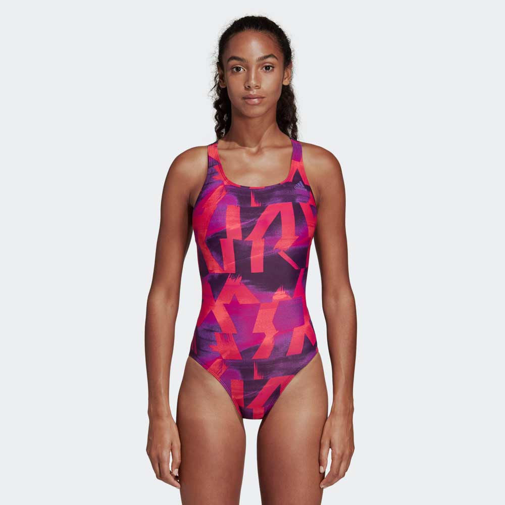 Costum p/u inot Adidas FIT SUIT AOP / Femei / 32 / Violet photo 4
