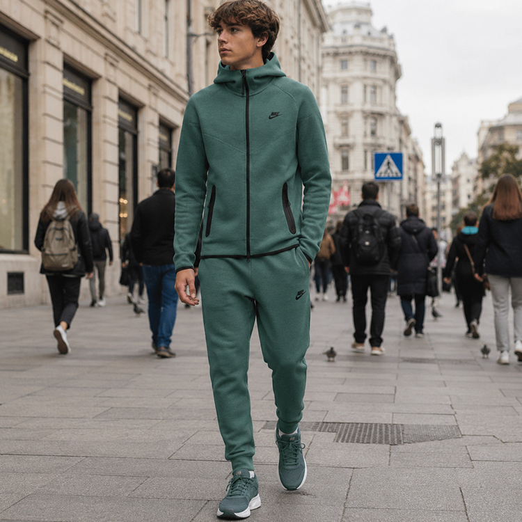 Hanorac pt bărbați Nike M NK TCH FLC FZ WR HOODIE XL Verde photo 9