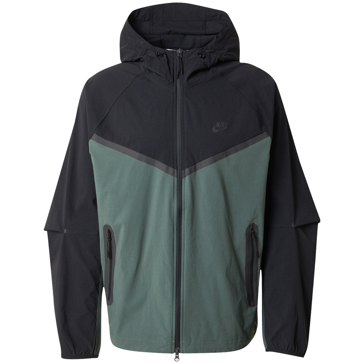 Hanorac pt bărbați Nike M NK TCH WVN WR FZ JKT XL Negru-verde photo 2