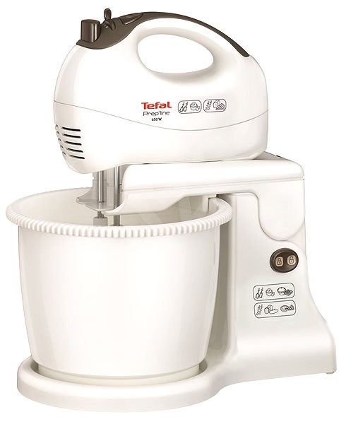 Миксер Стационарный Tefal HT412138 / 5 скоростей / Белый photo 1