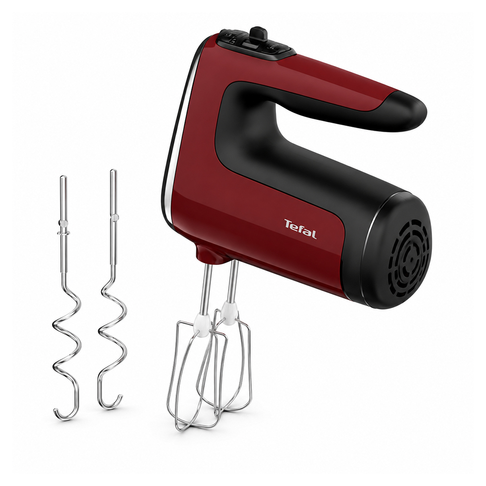 Миксер Ручной Tefal HT652538 / 5 скоростей / Бордовый photo 5
