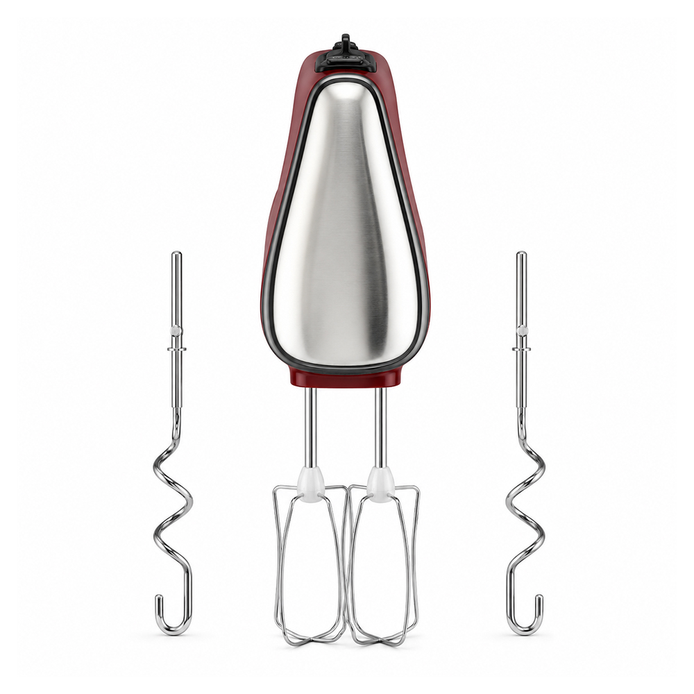 Миксер Ручной Tefal HT652538 / 5 скоростей / Бордовый photo 6