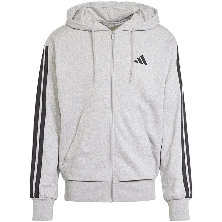 Hanorac pt bărbați Adidas M 3S FT FZ HD S Gri photo 3