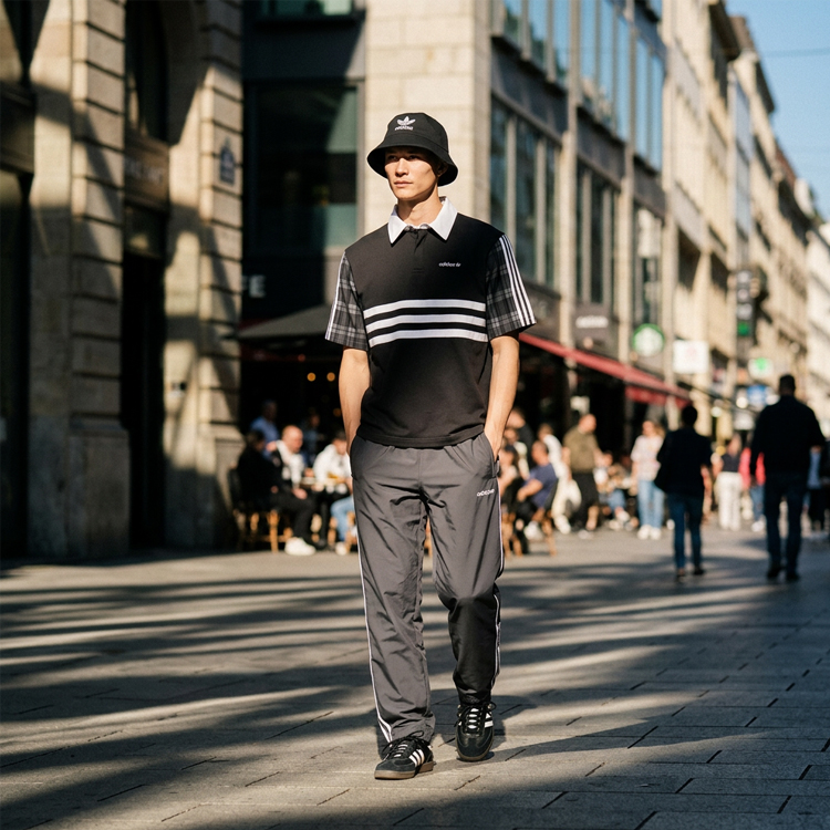 Polo pt bărbați Adidas GRAPHIC REG SH XL Negru  photo 6