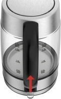 Fierbator de apa electric Tefal KI772D38, 1.7 l, 2200 W, Argintiu