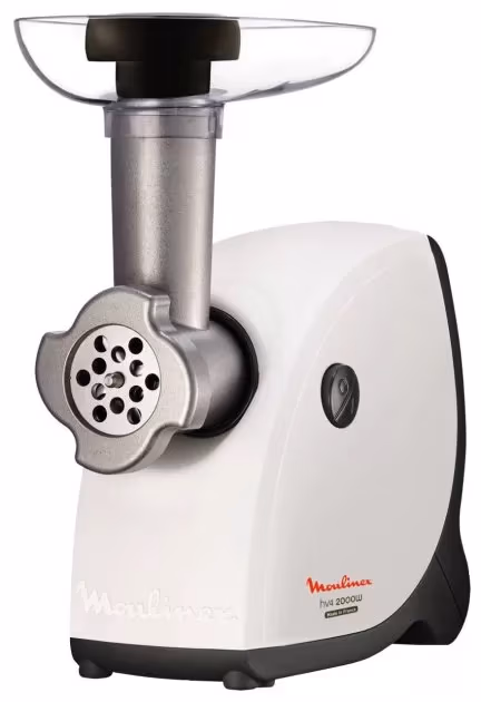 Tocator de carne Moulinex ME445A38, 2.3 kg/min, 2000 W, Alb 