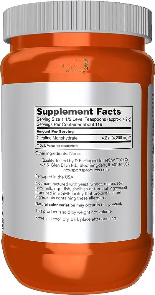 Креатин Now Sports CREATINE MONOHYDRATE MICRONIZED   500 G photo 3