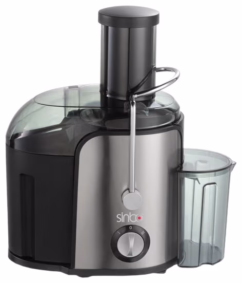 Соковыжималка центробежная Sinbo SJ3138, 0.5 л, 600 Вт, 2 скоростей, Нержа.сталь с черным