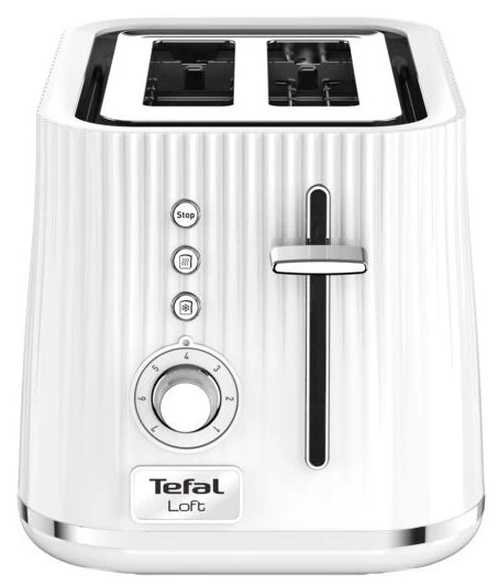 Тостер Tefal TT761138, 2 тоста, 850 Вт, Белый