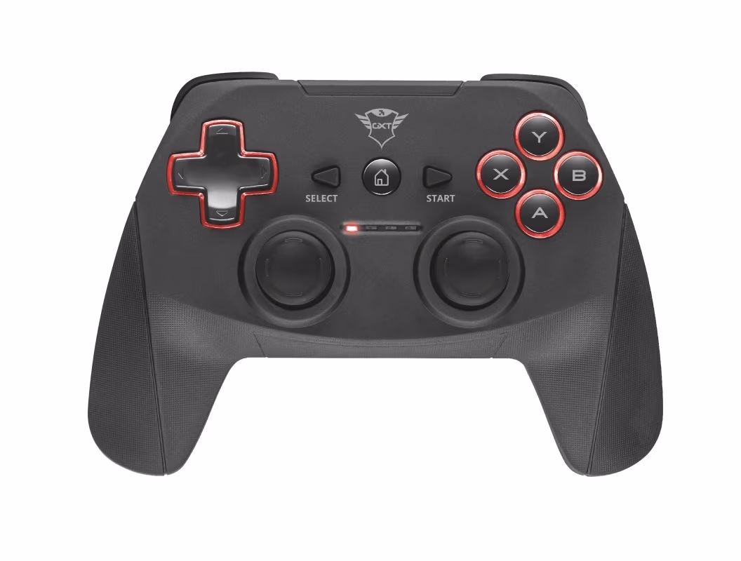 Trust GXT 545 Yula Wireless Gamepad,Wireless gamepad for PC and PS3, 13 buttons, 2 joysticks and D-pad, Rechargeable by USB (cable included), Black 