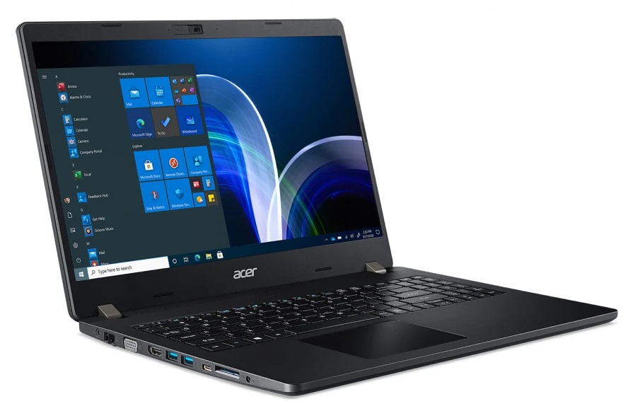 Ноутбук 15.6"  Acer Travel Mate TMP215-53 / Intel Core i5 / 16GB / 512GB SSD / Black photo 2