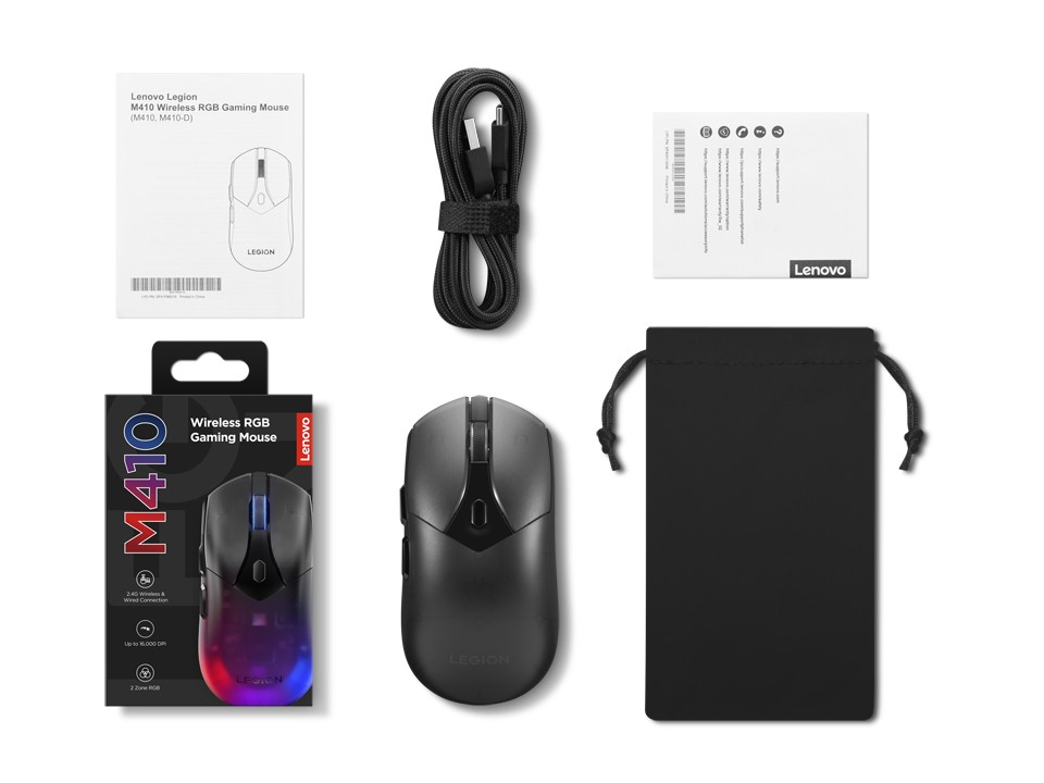 Беспроводная игровая мышь с RGB-подсветкой Lenovo Legion M410 / 16000dpi photo 10