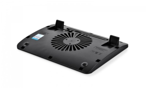 DEEPCOOL "WIND PAL MINI", Notebook Cooling Pad up to 15.6", 1 fan - 140mm Blue LED, 1000rpm, <21.6 dBA, 46.1CFM, Slim design, Metal Mesh Panel, Black thumbnav 2
