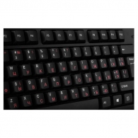 SVEN KB-S300, Keyboard, Waterproof design, 104 keys, traditional layout, Comfortable, quiet and precise keystroke, USB, OS compatibility: Windows, MacOS, Linux; Black, Rus/Ukr/Eng thumbnav 2