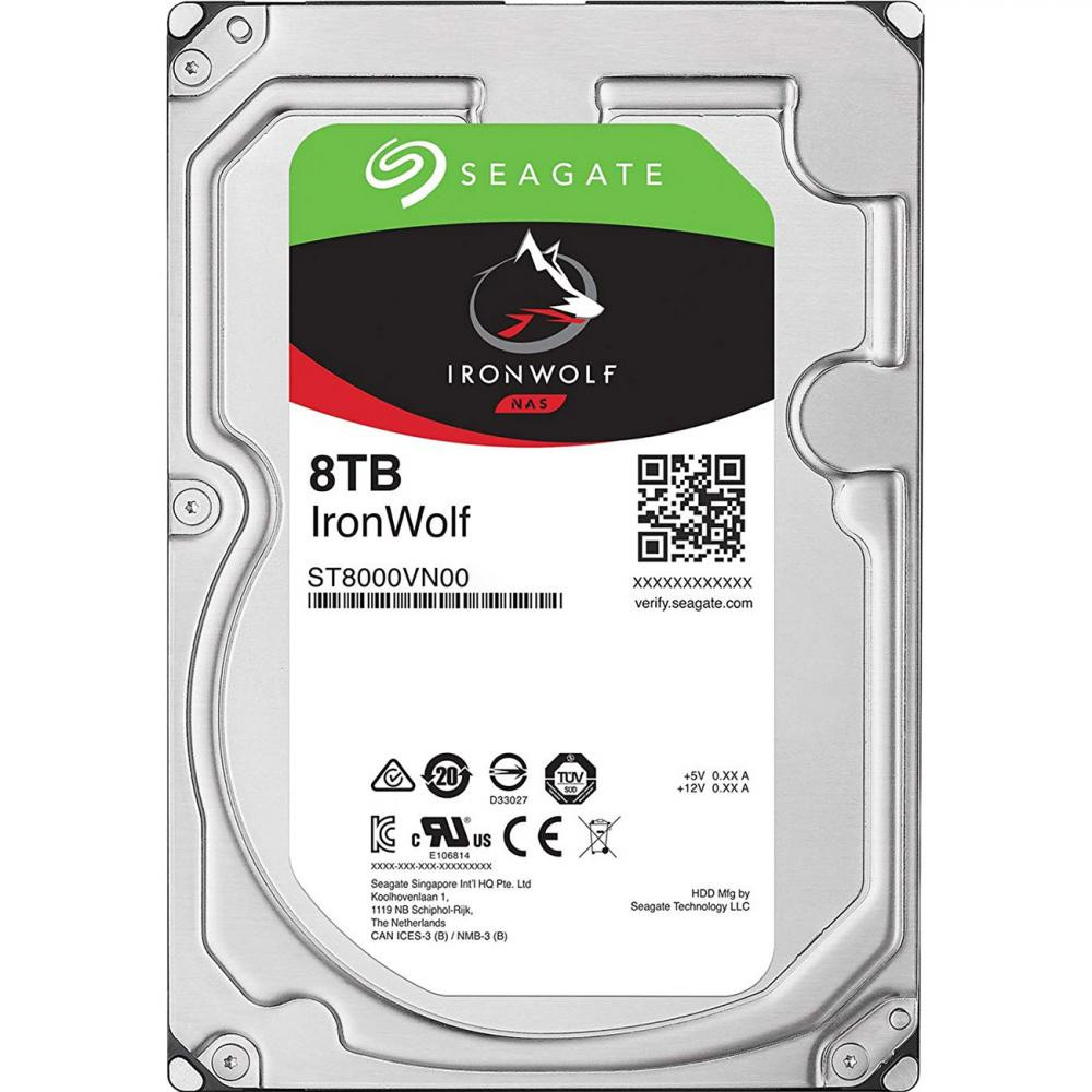 3.5” HDD 8.0TB  Seagate ST8000VN004  IronWolf™ NAS, 7200rpm, 256MB, SATAIII photo 1