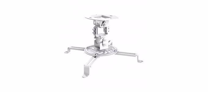 PureMounts PM-SPIDER-10W Suspension Bracket for Projector, Ceiling to Projector 150mm, tilt:+/- 15°, swivel:15°, rotade: 360°, max 13.5kg, White 