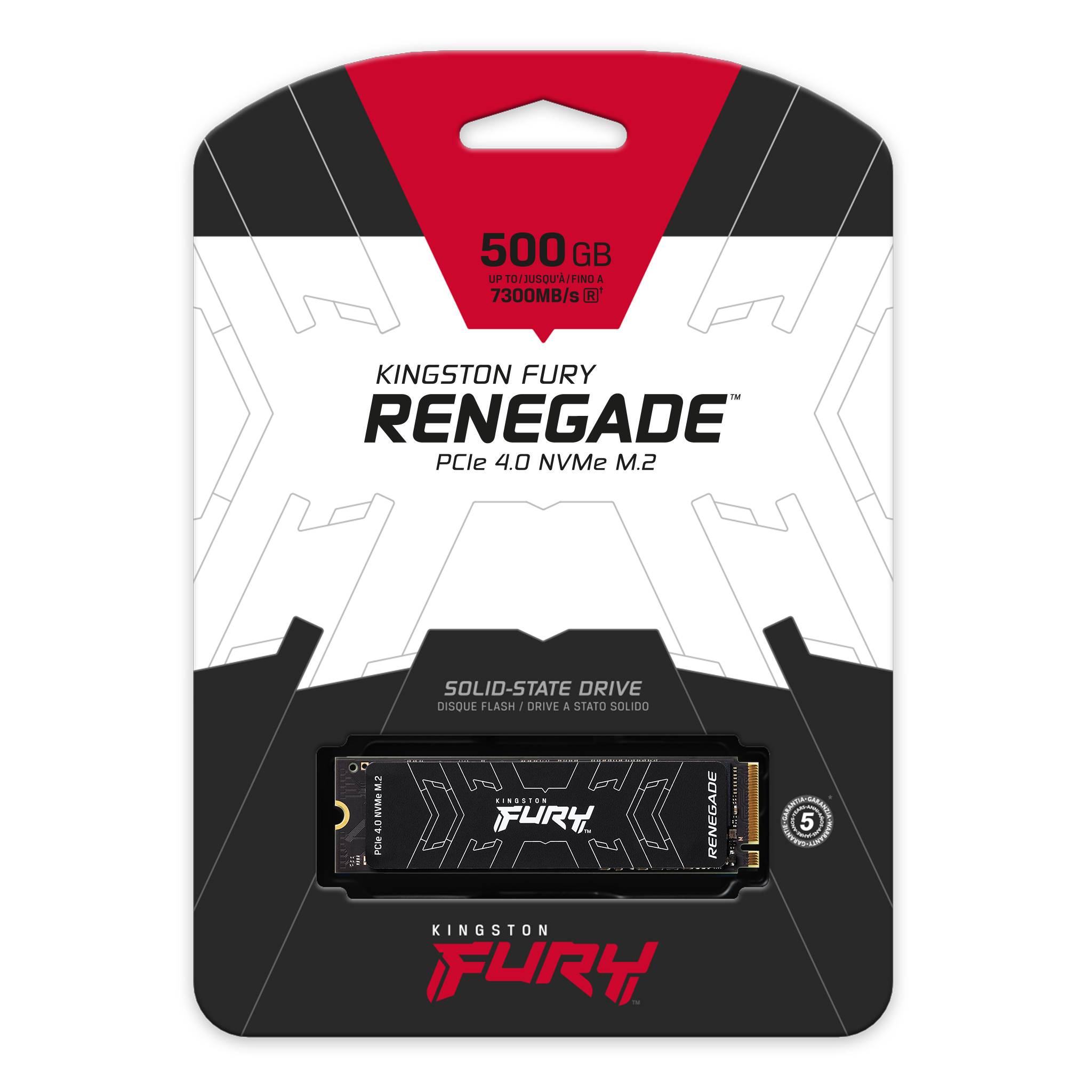 M.2 NVMe SSD Kingston Fury Renegade 500ГБ (SFYRS/500G) photo 3