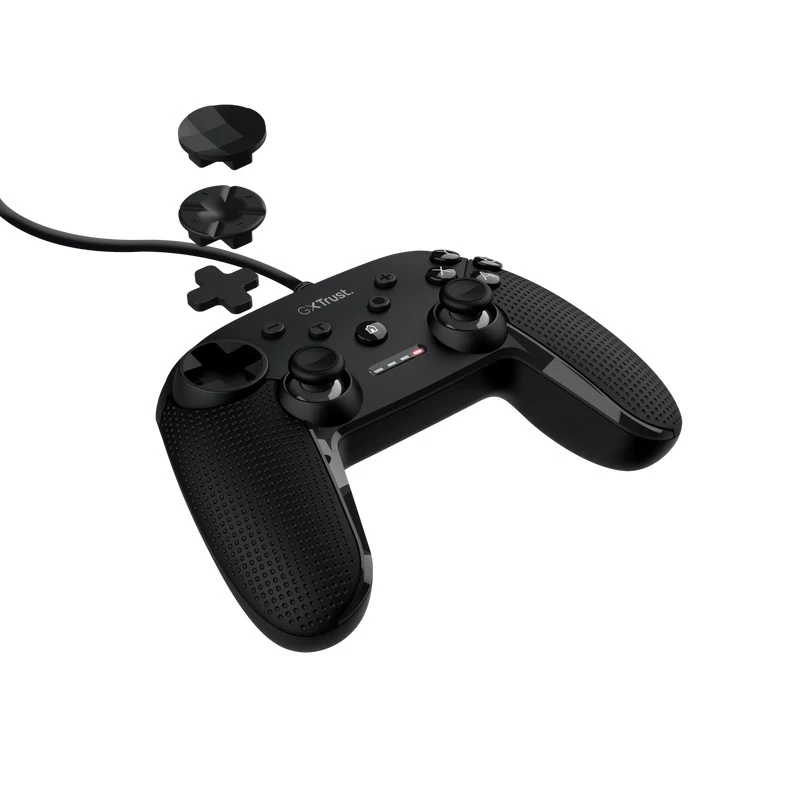 Trust GXT 541 MUTA PC CONTROLLER with pressure-sensitive triggers and extra-long cable, USB, black