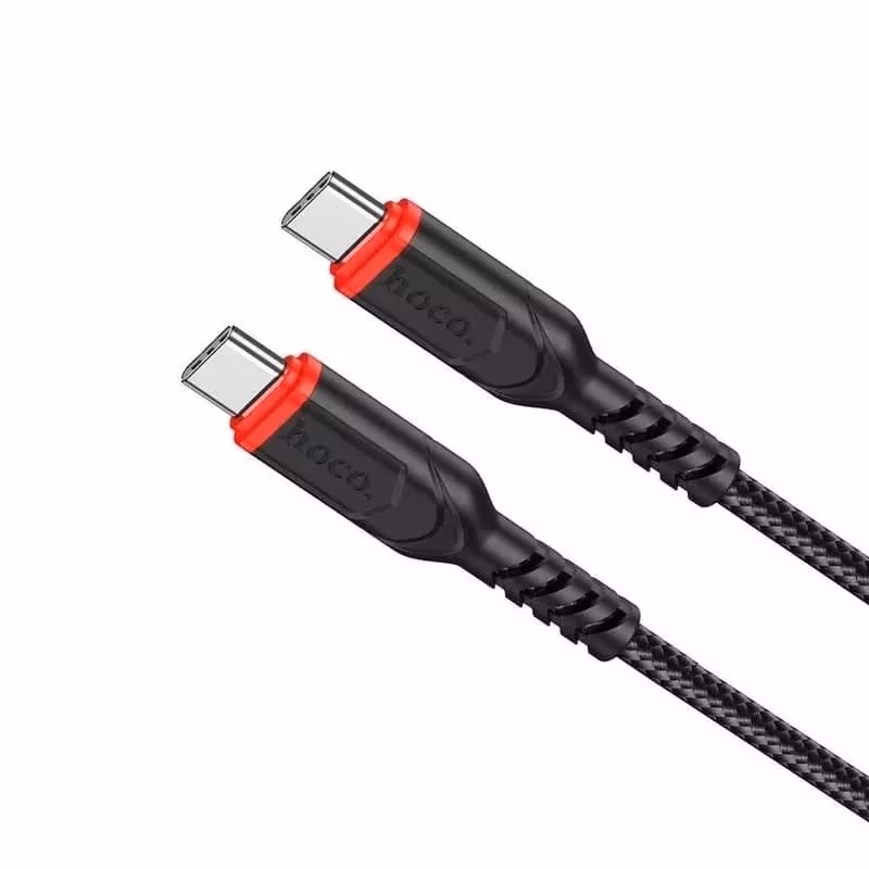 Кабель Type-C на Type-C HOCO “X59 Victory” / 2m / Nylon braid / up to 3A / Black 