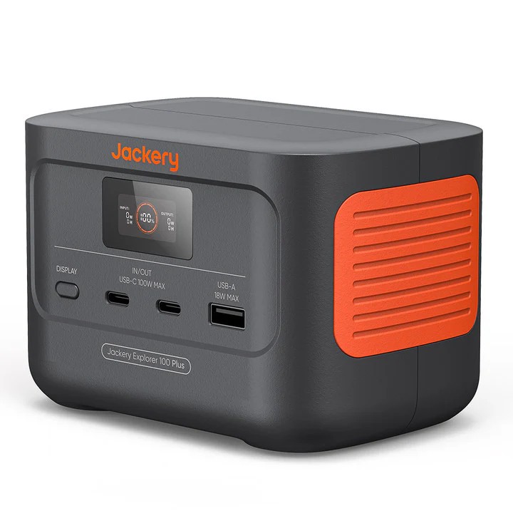 Мини-портативная электростанция Jackery Explorer 100 Plus / Capacity: 99Wh/31000mAh 3.2V / AC Output: 128W total / Black-Orange photo 3