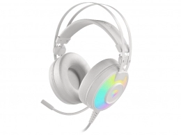 Наушники проводные Genesis Headset Neon 600, Stereo, RGB, White