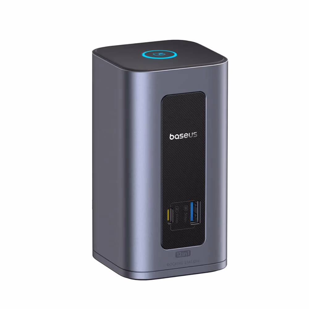 Док-станция Baseus DS Type-C  to 2*HDMI 2K@60+2*DP2K@60+2*USB-C (10Gbps)+2*USB-A (5Gbps)+2*USB-A (480Mbps)+RJ45+PD 100W Spacemate RD1 Air, Space Grey