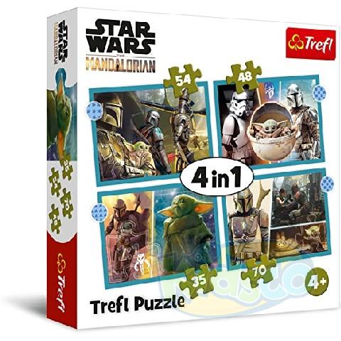 Trefl 34397 Puzzle 4In1 Star Wars The Mardalorian photo 1 Trefl 34397 Puzzle 4In1 Star Wars The Mardalorian photo 1