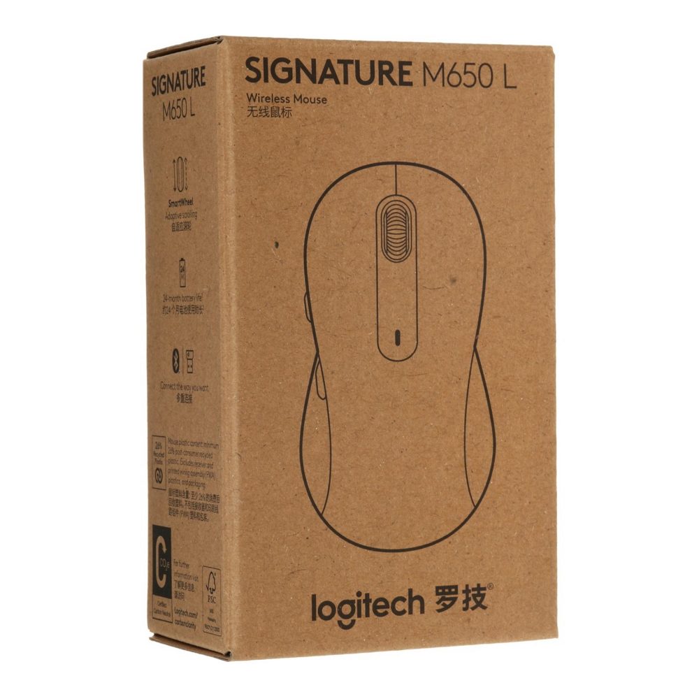 Беспроводная мышь Logitech Signature M650 L LEFT (910-006239) Графит / Оптическая / Графит photo 7