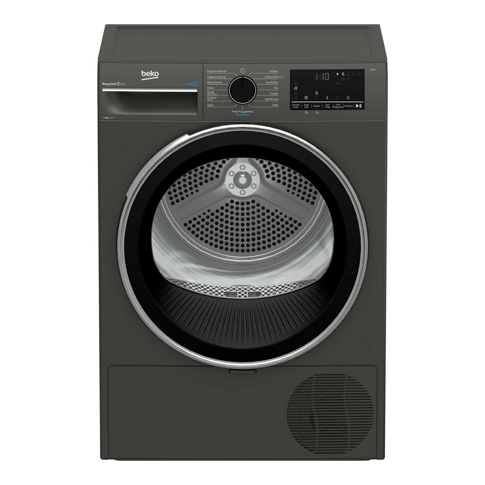 Masina de uscat rufe Beko B3T43239 / 9 kg / A++ / Gri photo 1