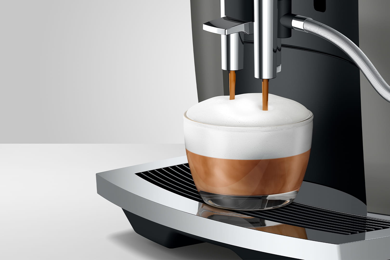 Aparat de cafea Espresso JURA E6 Dark Inox 15439 / 15 bar / Espresso photo 4