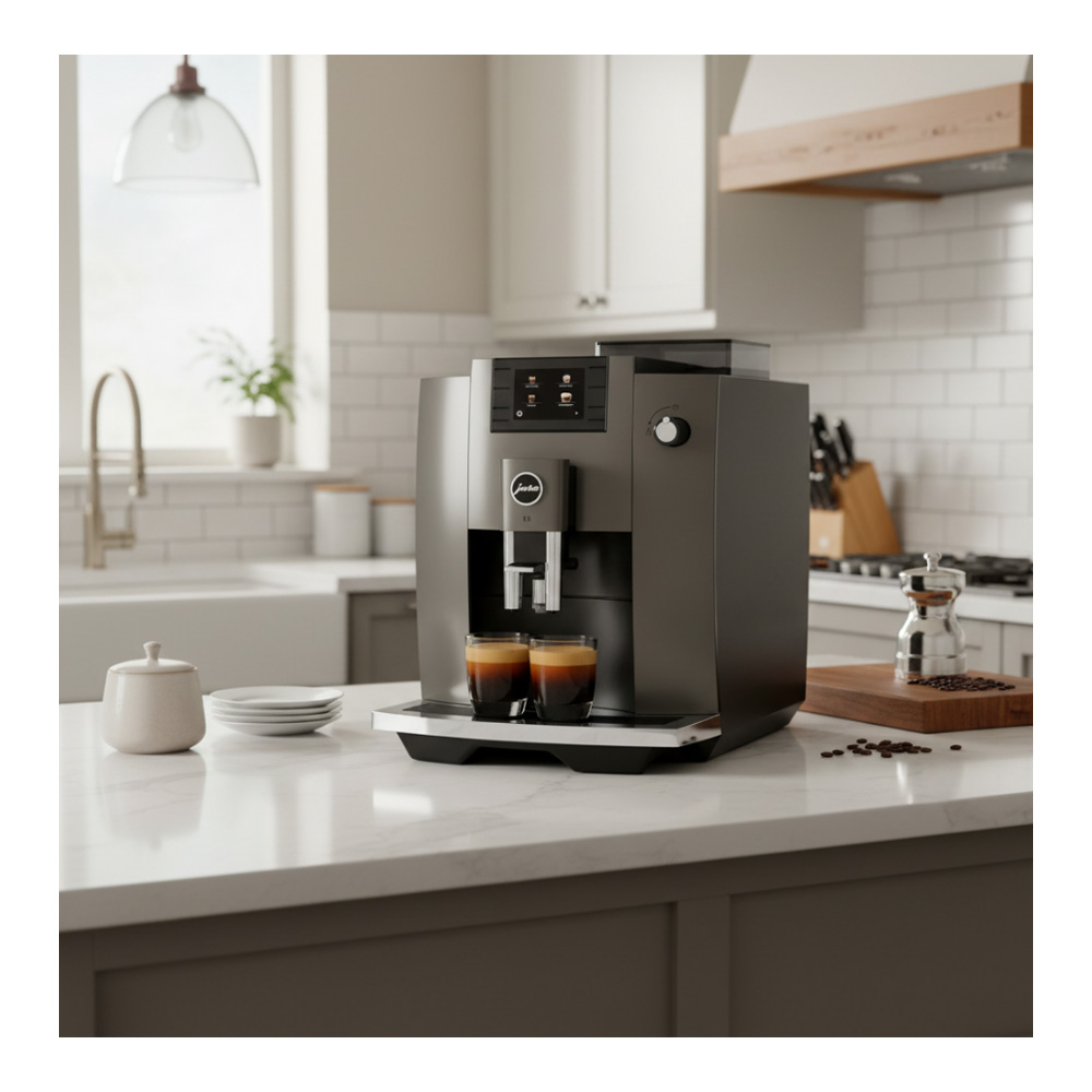 Aparat de cafea Espresso JURA E6 Dark Inox 15439 / 15 bar / Espresso photo 7