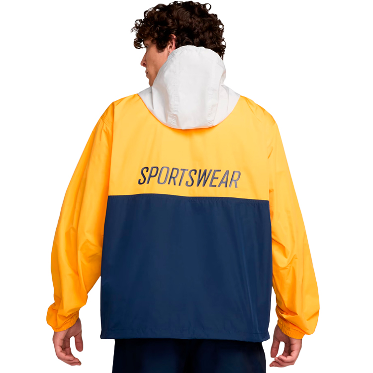 Hanorac pt bărbați Nike M NK CLUB MARINA ANRK GFX M Galben-albastru photo 7