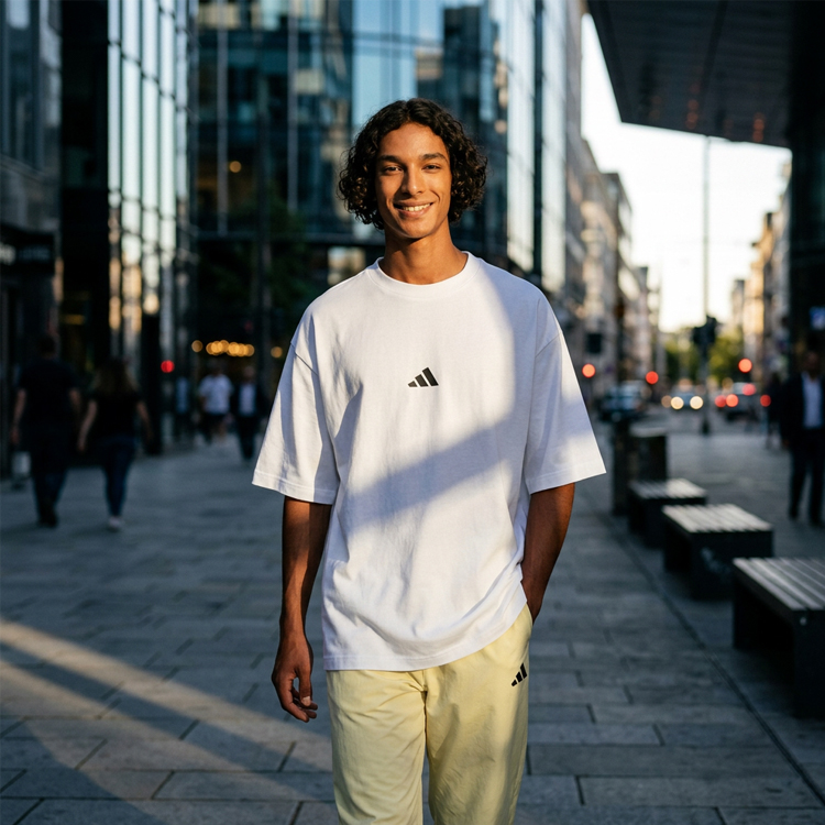 Футболка мужская Adidas M FI SL T S Белый photo 7