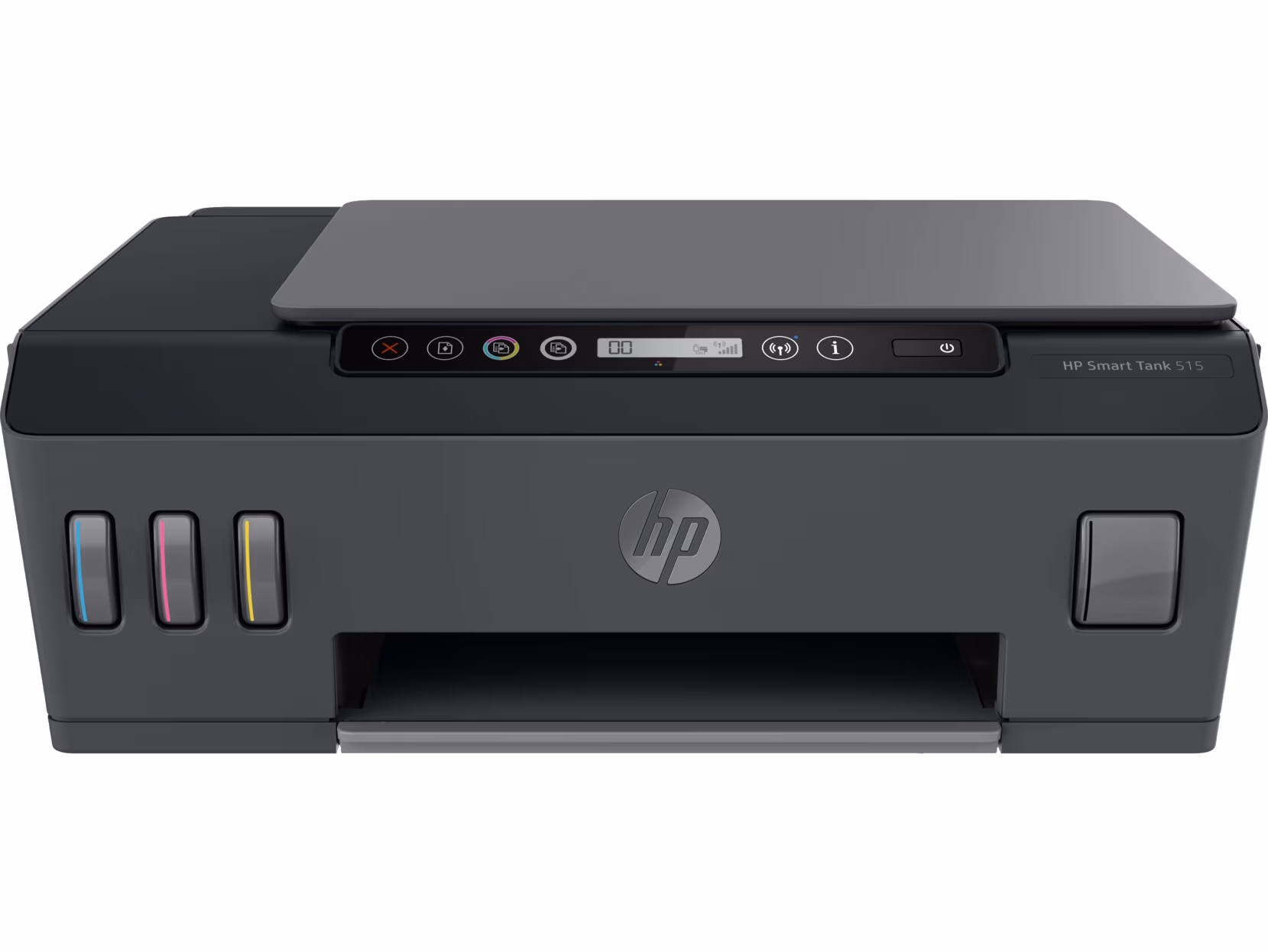 MFD CISS HP Smart Tank 515 Wireless, Black/Gray, A4, up to 11ppm/5ppm black/color, up to 4800x1200 dpi, 1200x1200 dpi, Up to 800 p/m, 800Mhz, 256 Mb, 7 segment LCD, Hi-Speed USB 2.0, Wi-Fi, Bluetooth LE, (3*GT53XL Black 135ml, 1*GT52 C/M/Y)