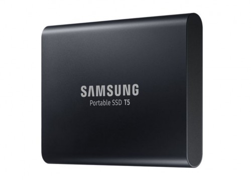 M.2 External SSD 2.0TB Samsung T5 USB 3.1 Gen 2, Black, USB-C, Includes USB-C to A / USB-C to C cables, Sequential Read/Write: up to 540/540 MB/s, V-NAND (TLC), Windows®, Mac, PS4 and Xbox One compatible, Light, Portable, Durable photo 1