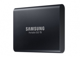 M.2 External SSD 2.0TB Samsung T5 USB 3.1 Gen 2, Black, USB-C, Includes USB-C to A / USB-C to C cables, Sequential Read/Write: up to 540/540 MB/s, V-NAND (TLC), Windows®, Mac, PS4 and Xbox One compatible, Light, Portable, Durable thumbnav 1