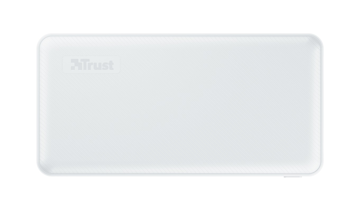 15000mAh Power bank - Trust Primo, White, Fast-charge with maximum speed via USB-C (15W) or USB-A (12W). Charging speed varies between devices photo 1