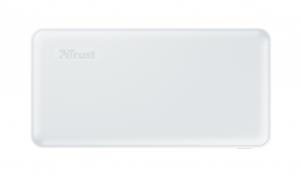 15000mAh Power bank - Trust Primo, White, Fast-charge with maximum speed via USB-C (15W) or USB-A (12W). Charging speed varies between devices thumbnav 1
