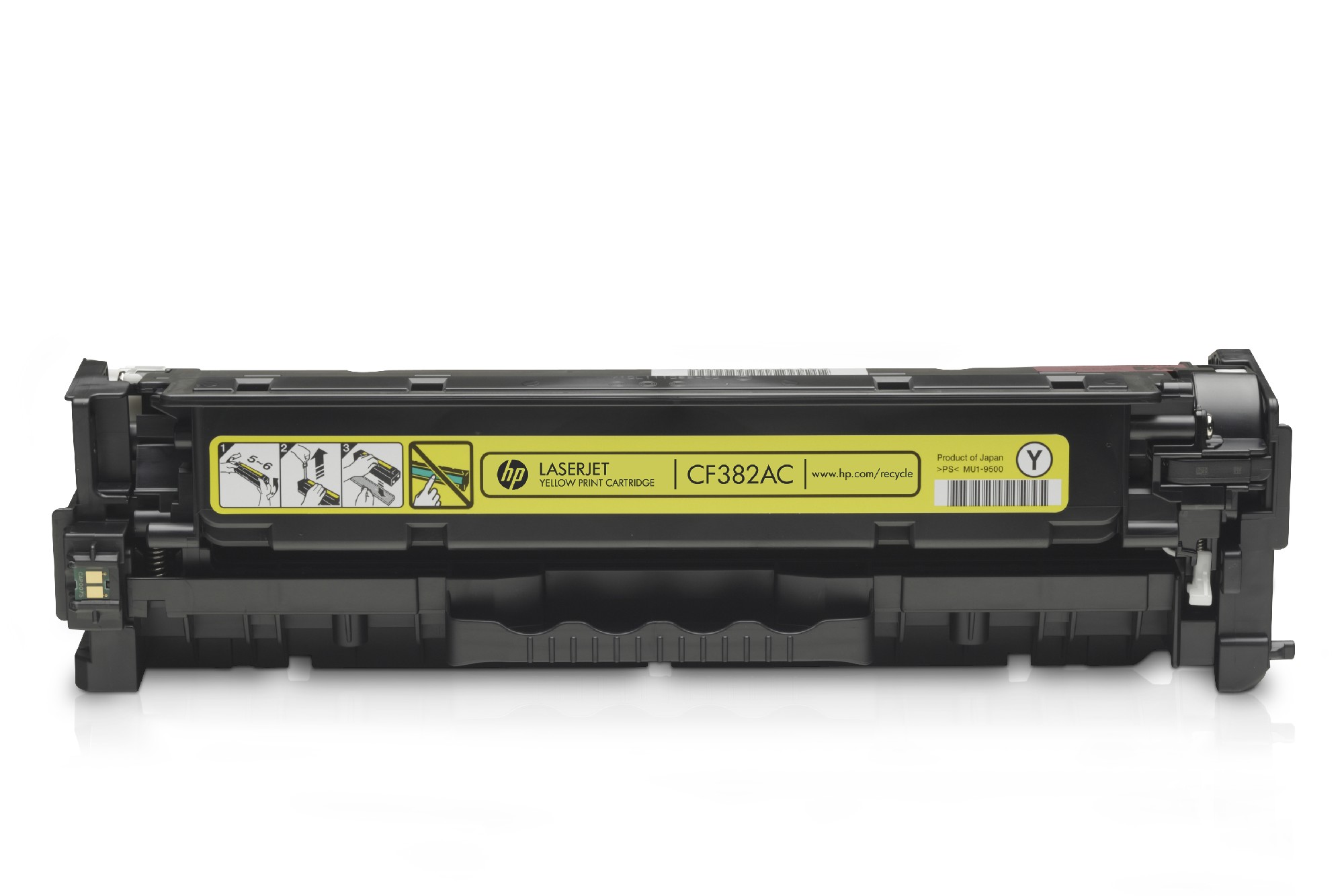 HP 312A (CF382A) Yellow LaserJet Toner Cartridge (up to 2700 pages), for  HP LaserJet Pro M476 Series photo 5