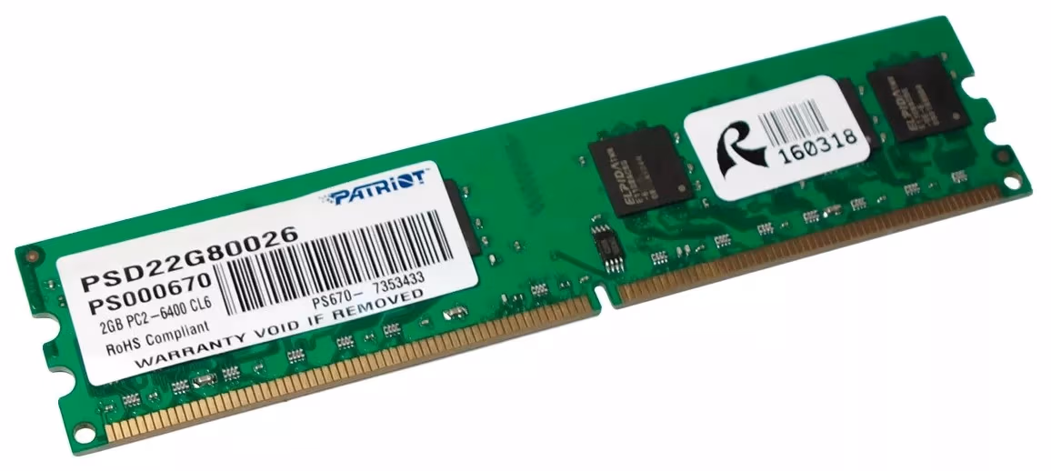 Оперативная память PATRIOT Signature Line  DDR2-800  2GB 
