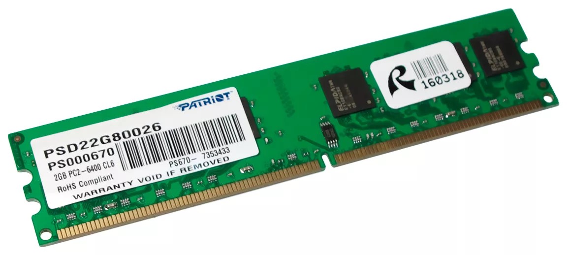 Оперативная память PATRIOT Signature Line  DDR2-800  2GB photo 1